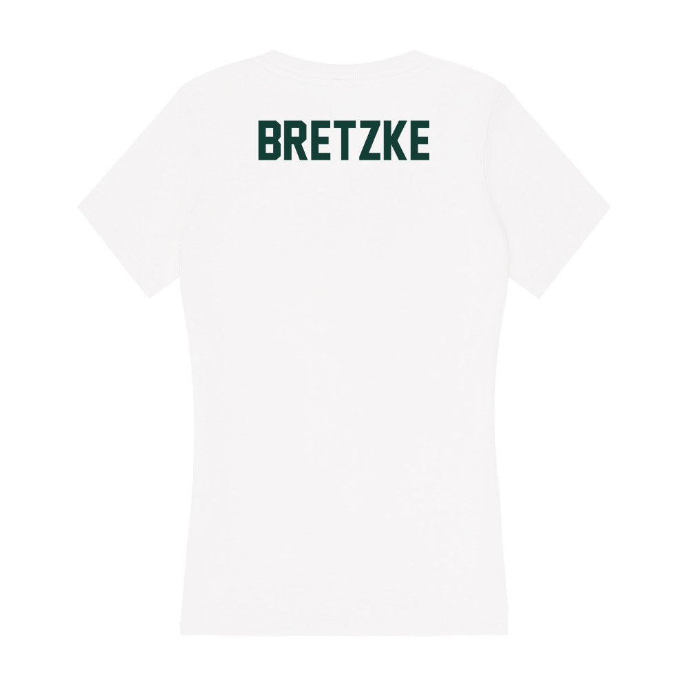 Michigan State - NCAA Women's Rowing : Mya Bretzke - Women's V-Neck T-Shirt-1