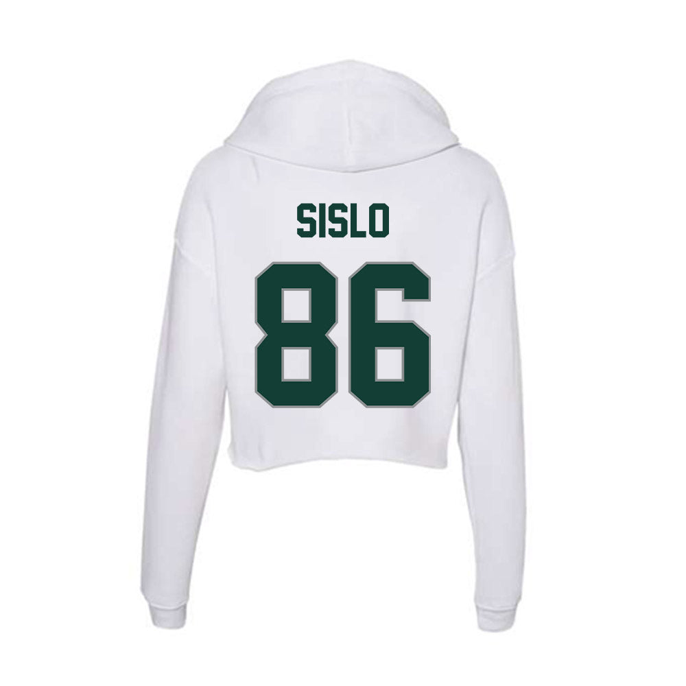 Michigan State - NCAA Football : Blake Sislo - Women's Crop Fleece Hoodie-1