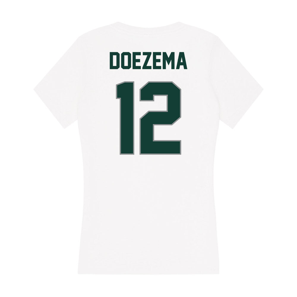 Michigan State - NCAA Women's Volleyball : Evelyn Doezema - Women's V-Neck T-Shirt-1