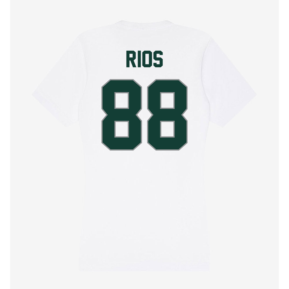 Michigan State - NCAA Football : Kai Rios - Women's V-Neck T-Shirt-1