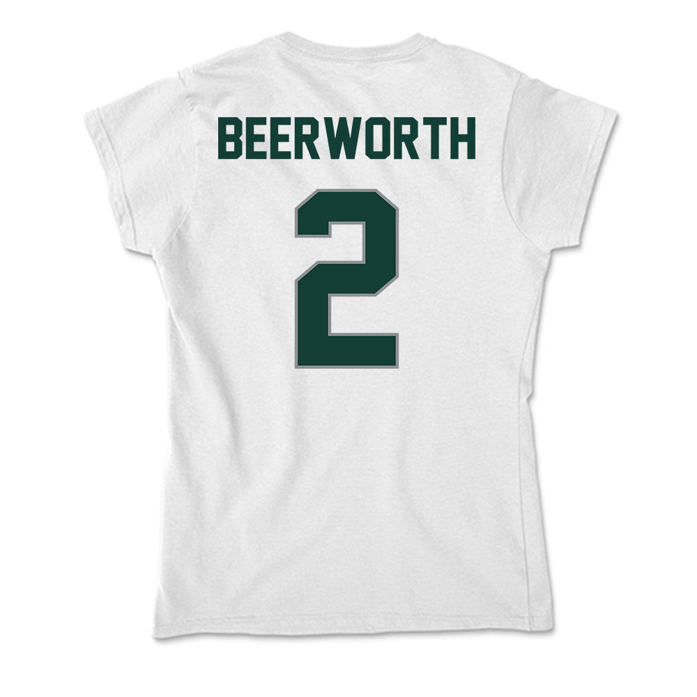 Michigan State - NCAA Women's Soccer : Sofia Beerworth - Soft Style Women’s T-Shirt-1
