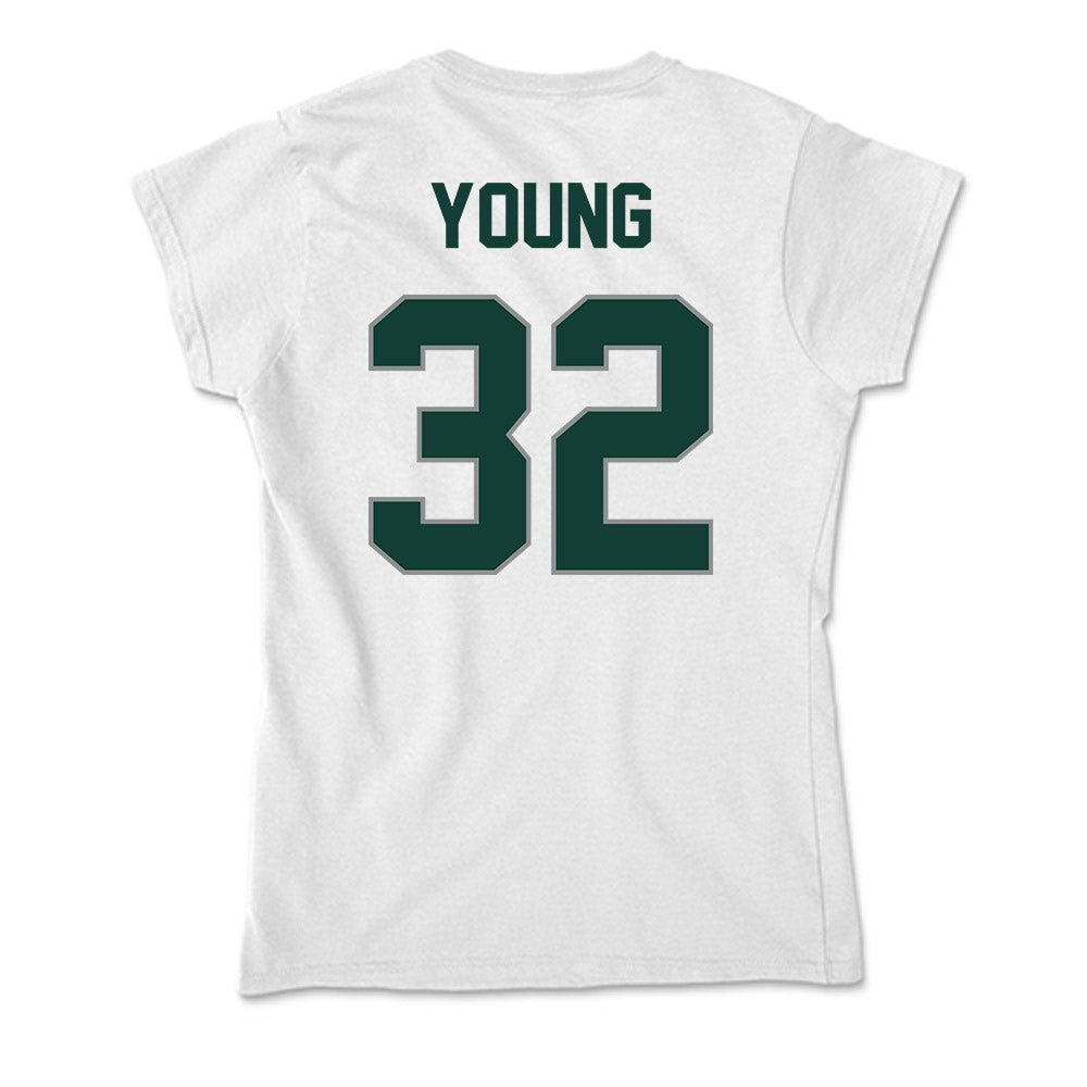 Michigan State - NCAA Football : Evan Young - Soft Style Women’s T-Shirt-1