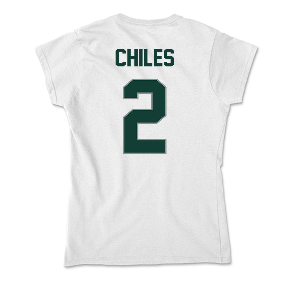 Michigan State - NCAA Football : Aidan Chiles - Soft Style Women’s T-Shirt-1