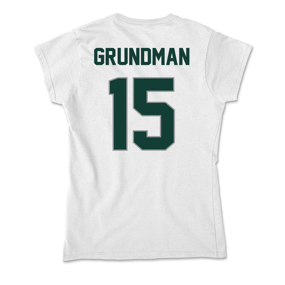 Michigan State - NCAA Baseball : Gannon Grundman - Soft Style Women’s T-Shirt-1