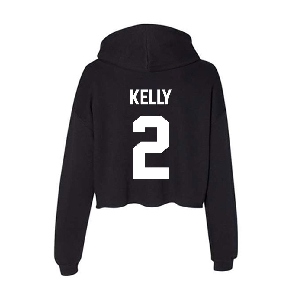 Rutgers - NCAA Men's Lacrosse : Colin Kelly - Women's Crop Fleece Hoodie-1