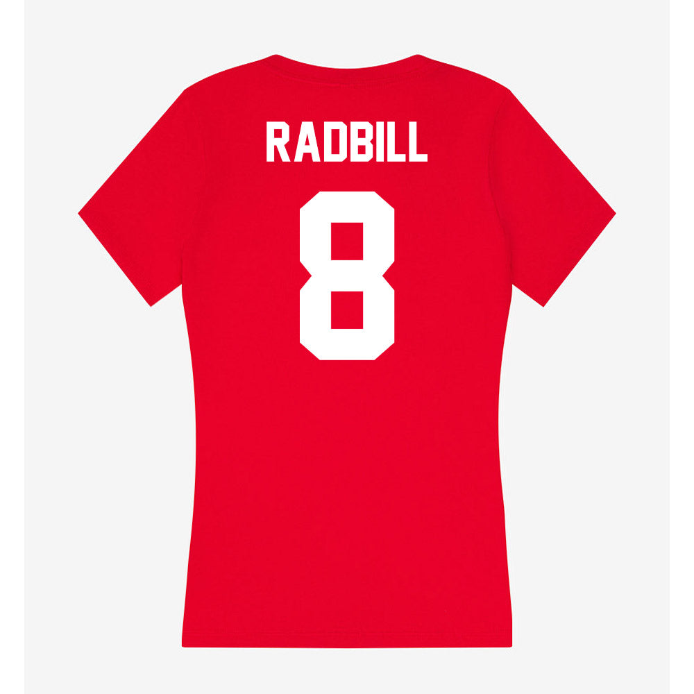 Rutgers - NCAA Baseball : Henry Radbill - Women's V-Neck T-Shirt-1