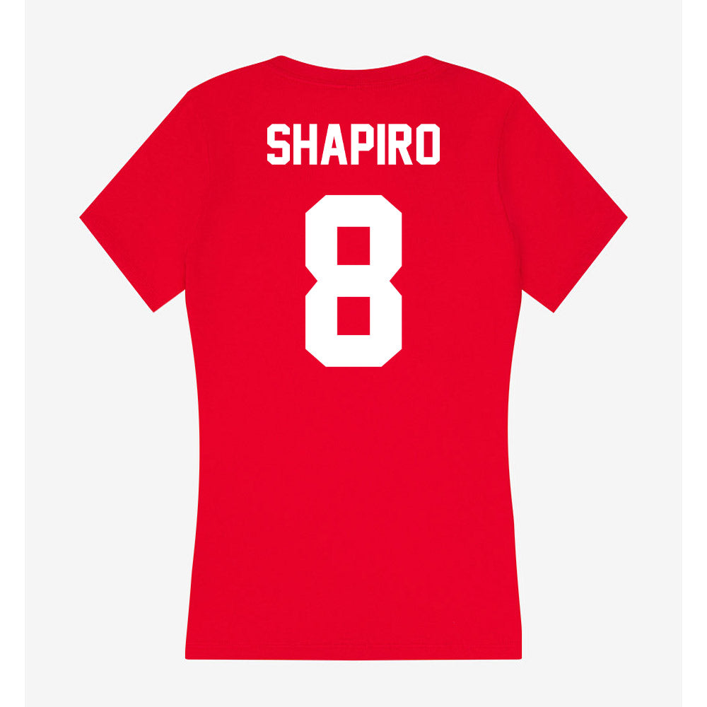 Rutgers - NCAA Baseball : Garrett Shapiro - Women's V-Neck T-Shirt-1