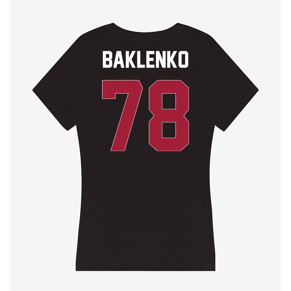 Oklahoma - NCAA Football : Luke Baklenko - Women's V-Neck T-Shirt-1