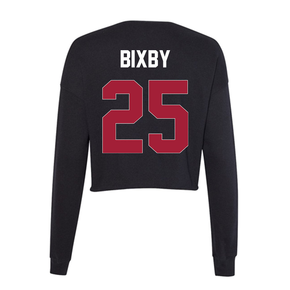 Oklahoma - NCAA Baseball : Mason Bixby - Women's Cropped Crew Fleece-1