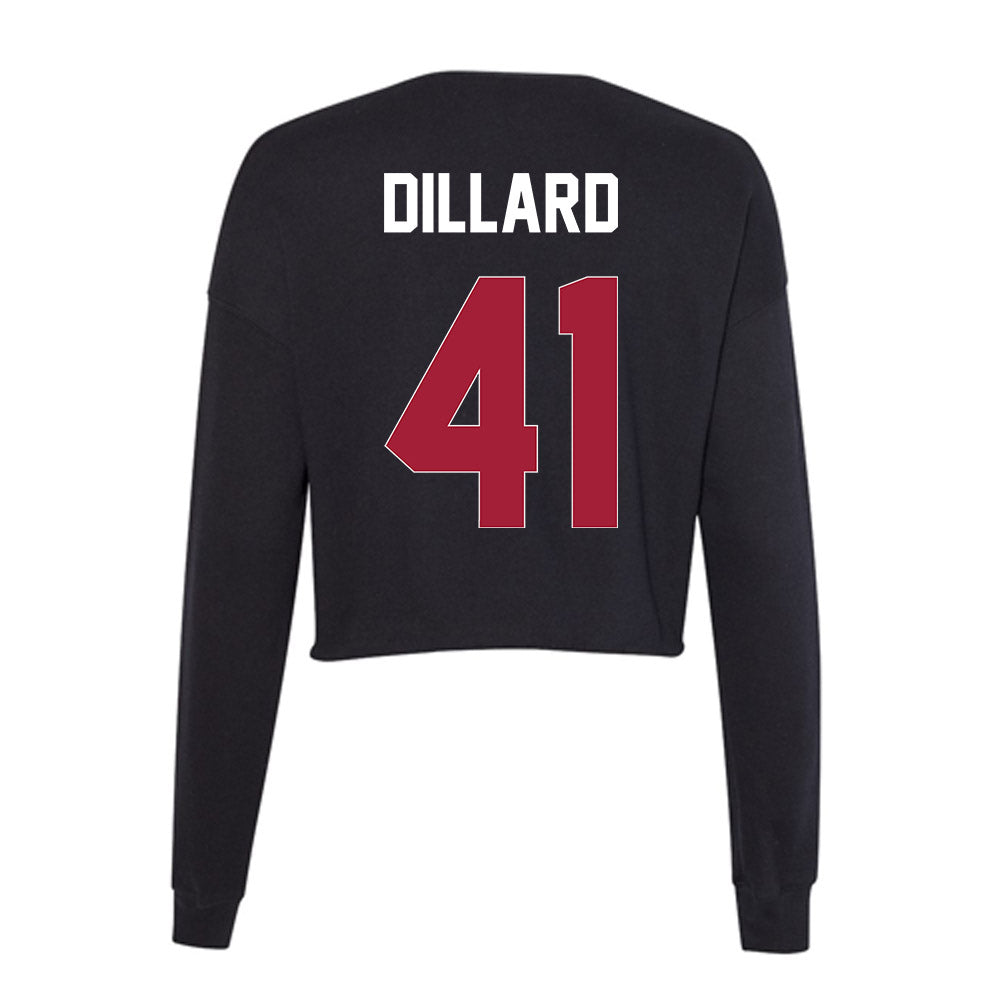 Oklahoma - NCAA Baseball : Gunnar Dillard - Women's Cropped Crew Fleece-1