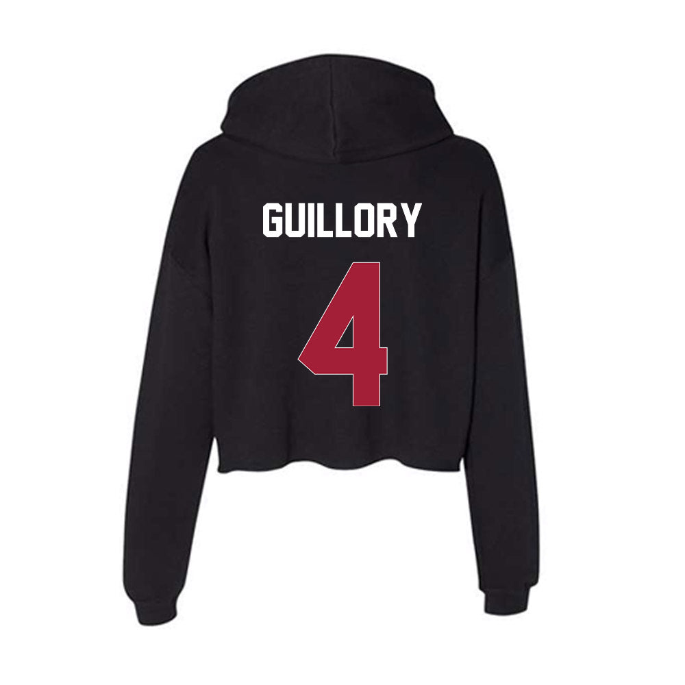 Oklahoma - NCAA Football : Courtland Guillory - Women's Crop Fleece Hoodie-1