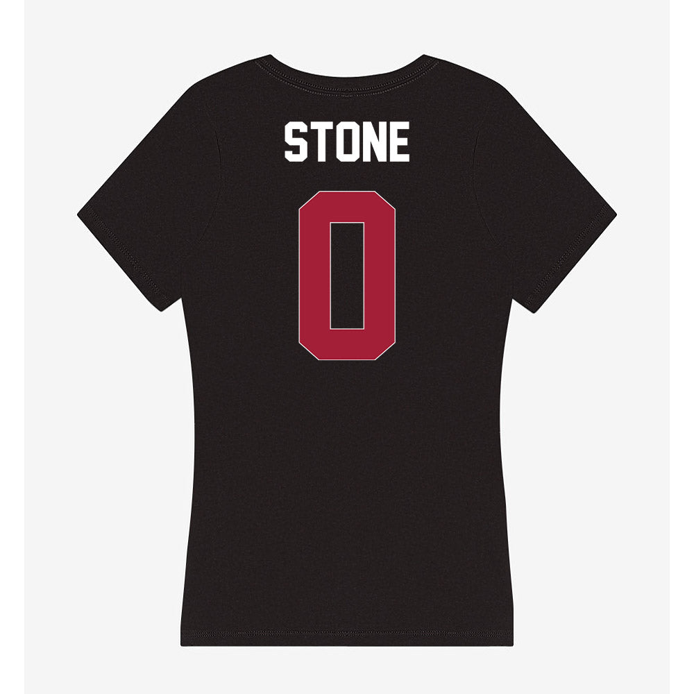 Oklahoma - NCAA Football : David Stone - Women's V-Neck T-Shirt-1
