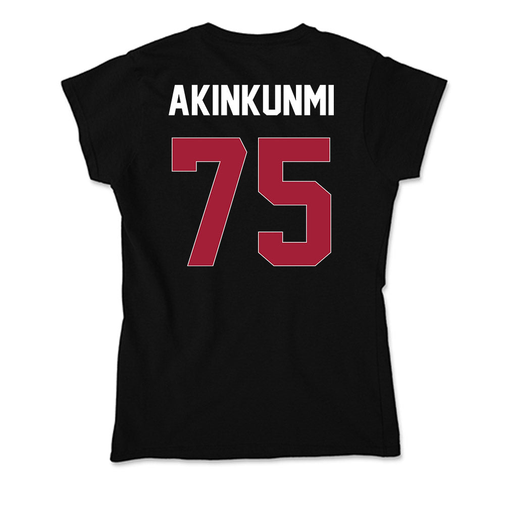 Oklahoma - NCAA Football : Daniel Akinkunmi - Soft Style Women’s T-Shirt-1
