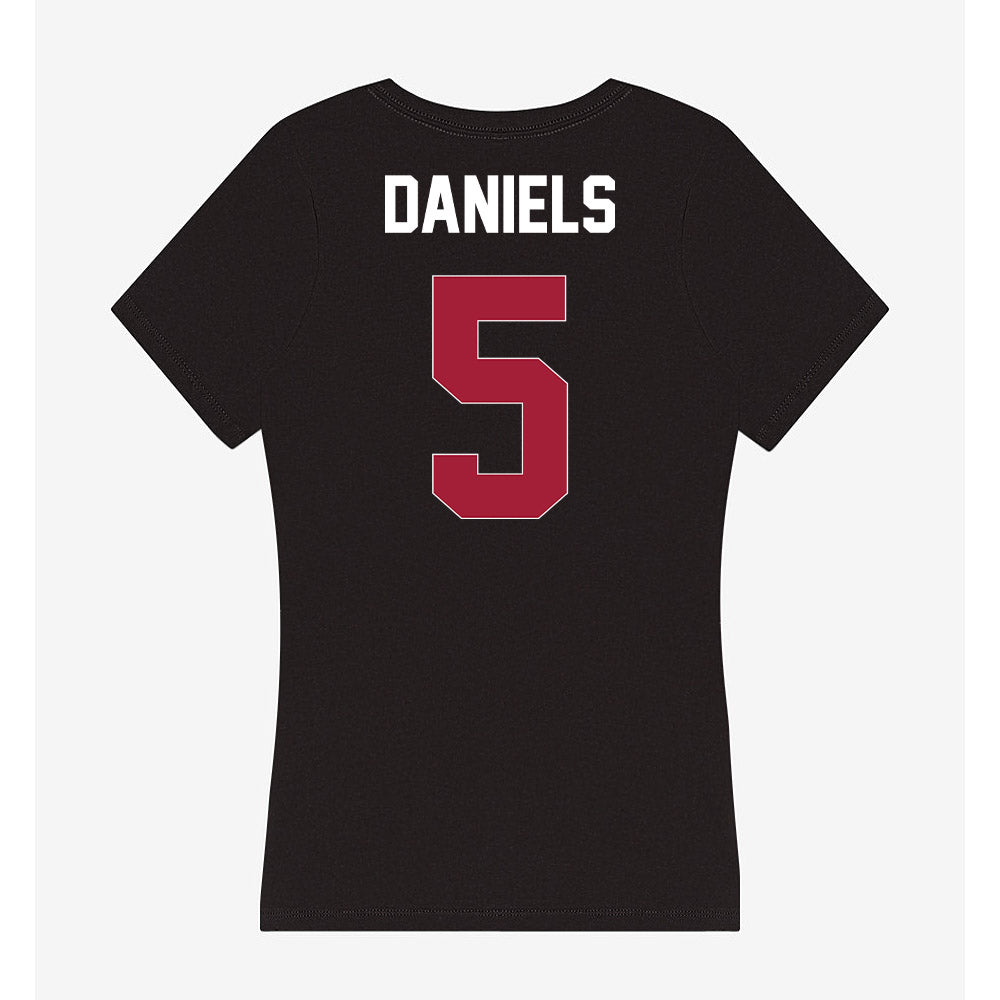 Oklahoma - NCAA Football : Kendal Daniels - Women's V-Neck T-Shirt-1