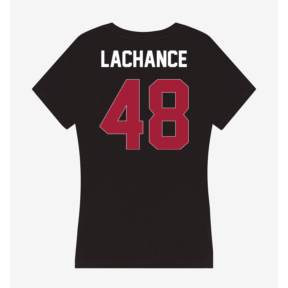 Oklahoma - NCAA Baseball : Deiten Lachance - Women's V-Neck T-Shirt-1