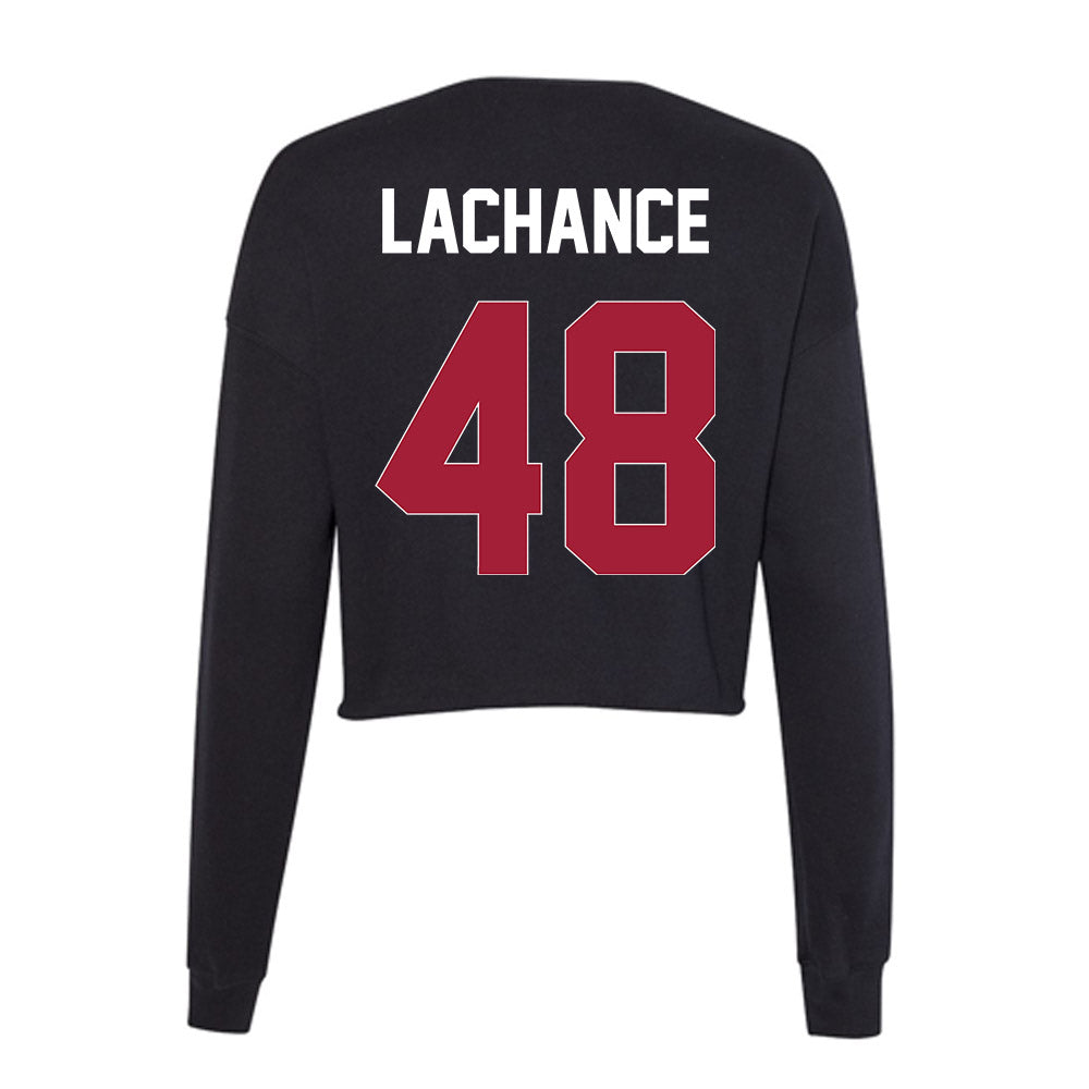 Oklahoma - NCAA Baseball : Deiten Lachance - Women's Cropped Crew Fleece-1