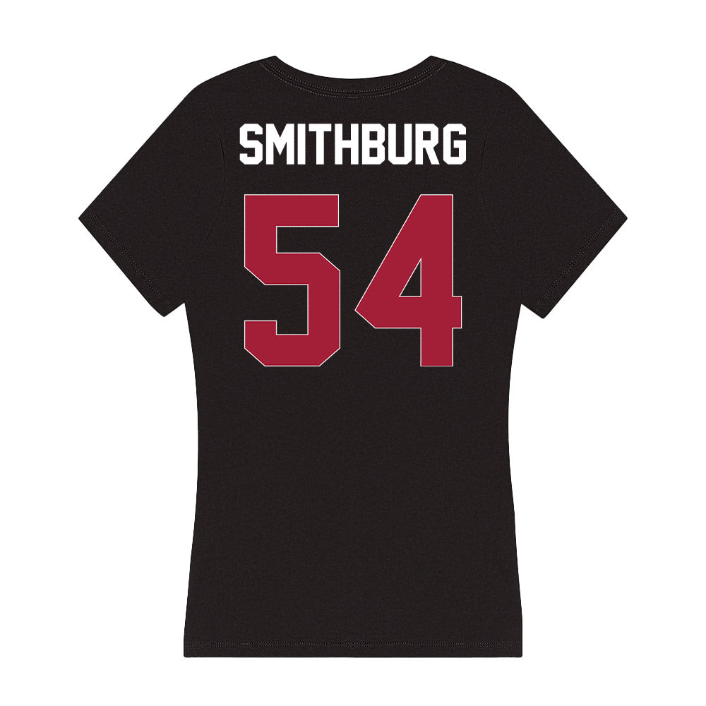 Oklahoma - NCAA Baseball : Nate Smithburg - Women's V-Neck T-Shirt-1