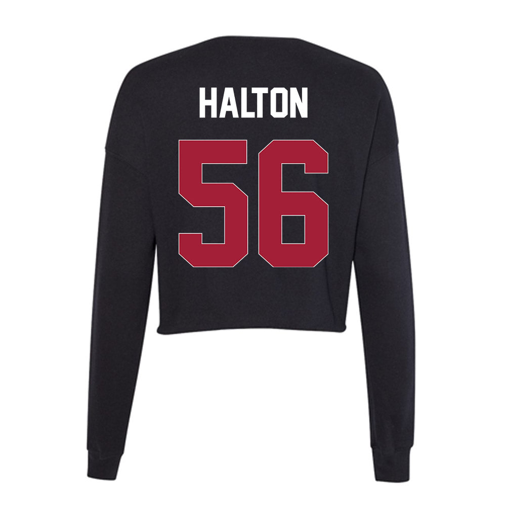 Oklahoma - NCAA Football : Gracen Halton - Women's Cropped Crew Fleece-1