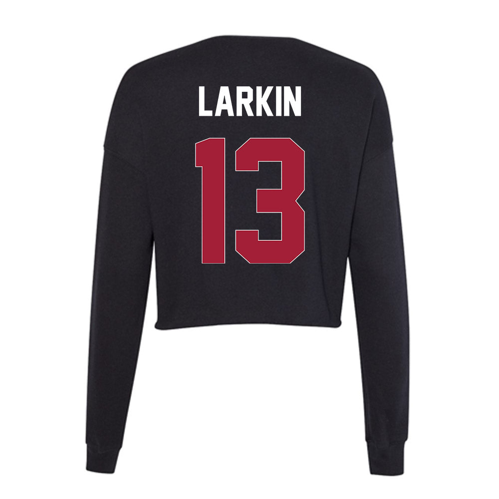Oklahoma - NCAA Baseball : Connor Larkin - Women's Cropped Crew Fleece-1