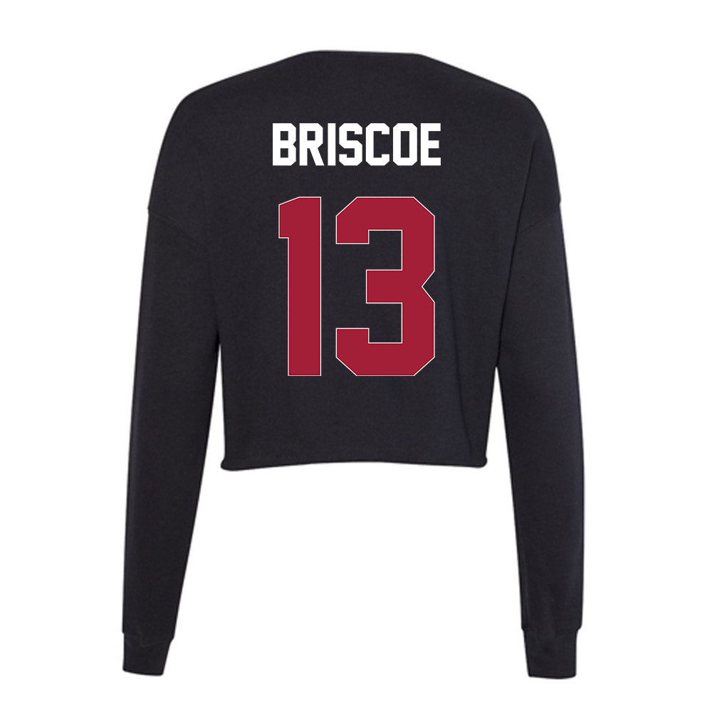 Oklahoma - NCAA Women's Soccer : Kylie Briscoe - Women's Cropped Crew Fleece-1