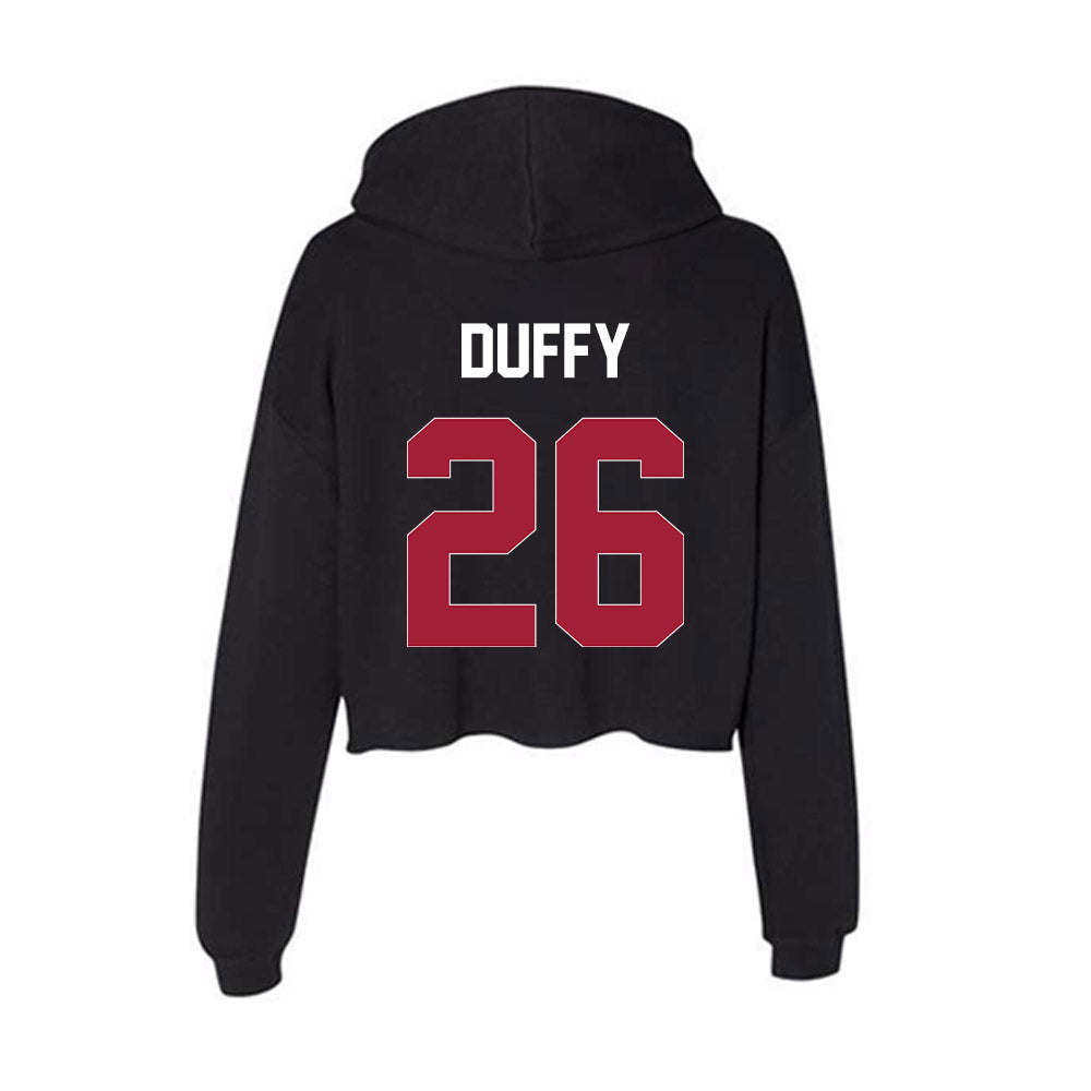 Oklahoma - NCAA Women's Soccer : Caroline Duffy - Women's Crop Fleece Hoodie-1