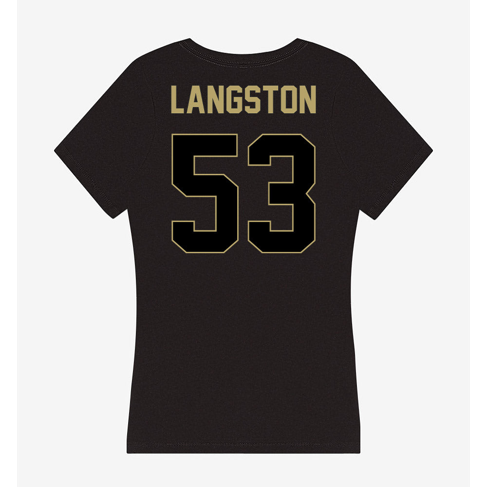 Central Florida - NCAA Football : Laparka Langston - Women's V-Neck T-Shirt-1