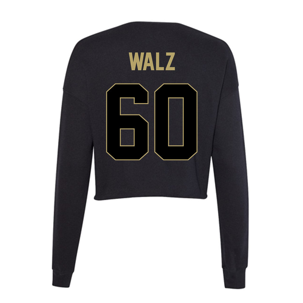Central Florida - NCAA Football : William Walz - Women's Cropped Crew Fleece-1