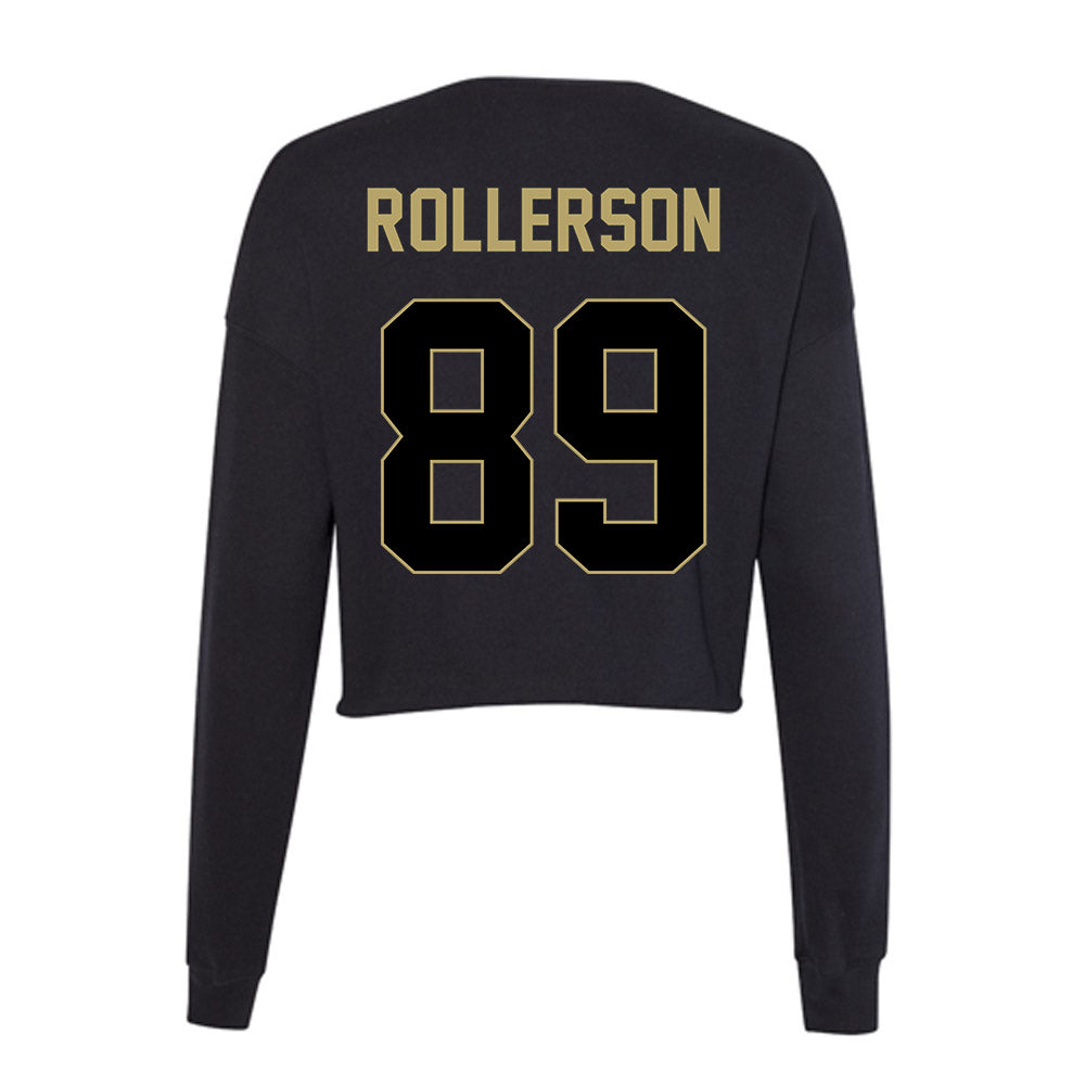Central Florida - NCAA Football : Caleb Rollerson - Women's Cropped Crew Fleece-1