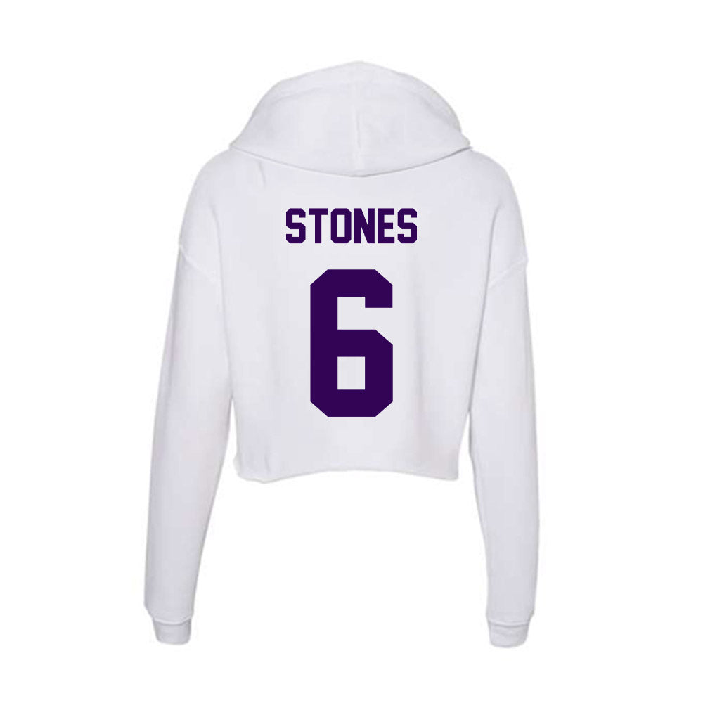 Kansas State - NCAA Women's Volleyball : Avery Stones - Women's Crop Fleece Hoodie-1