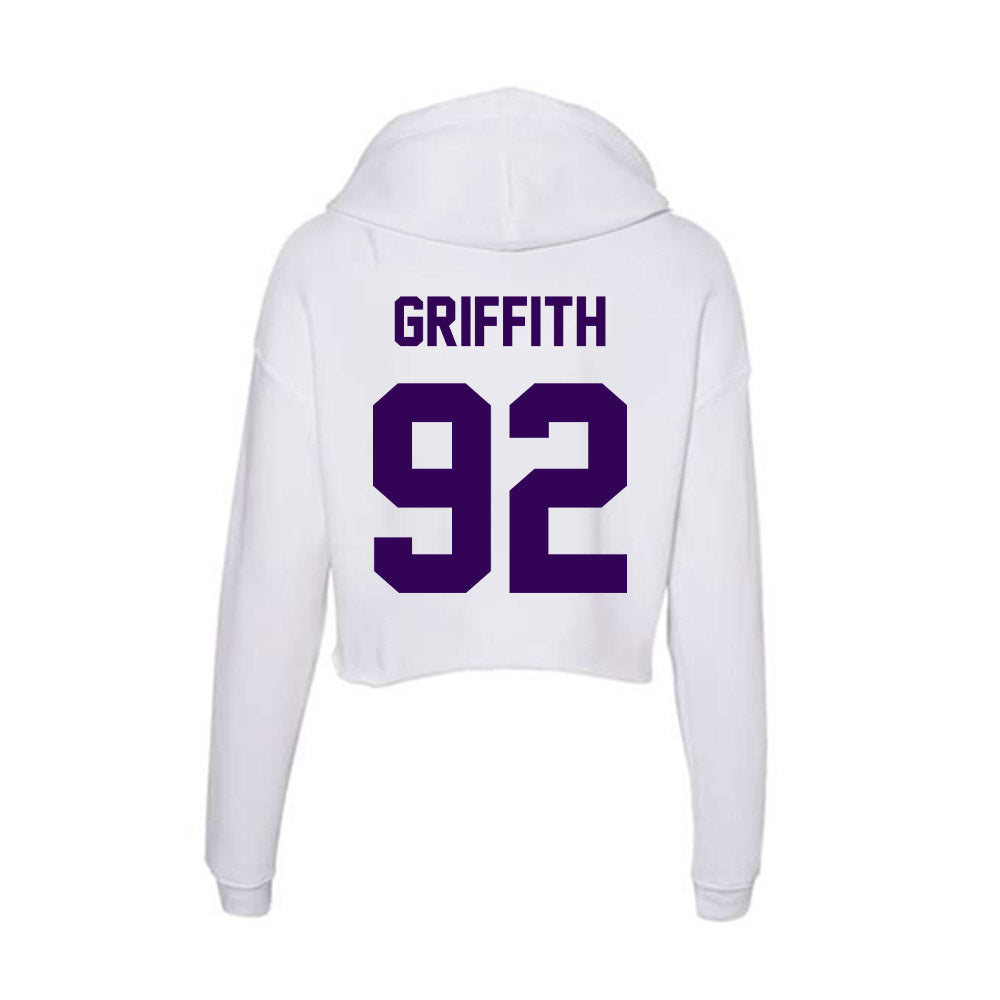 Kansas State - NCAA Football : Truman Griffith - Women's Crop Fleece Hoodie-1