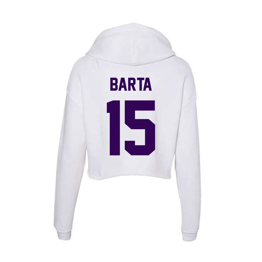Kansas State - NCAA Football : Callen Barta - Women's Crop Fleece Hoodie-1