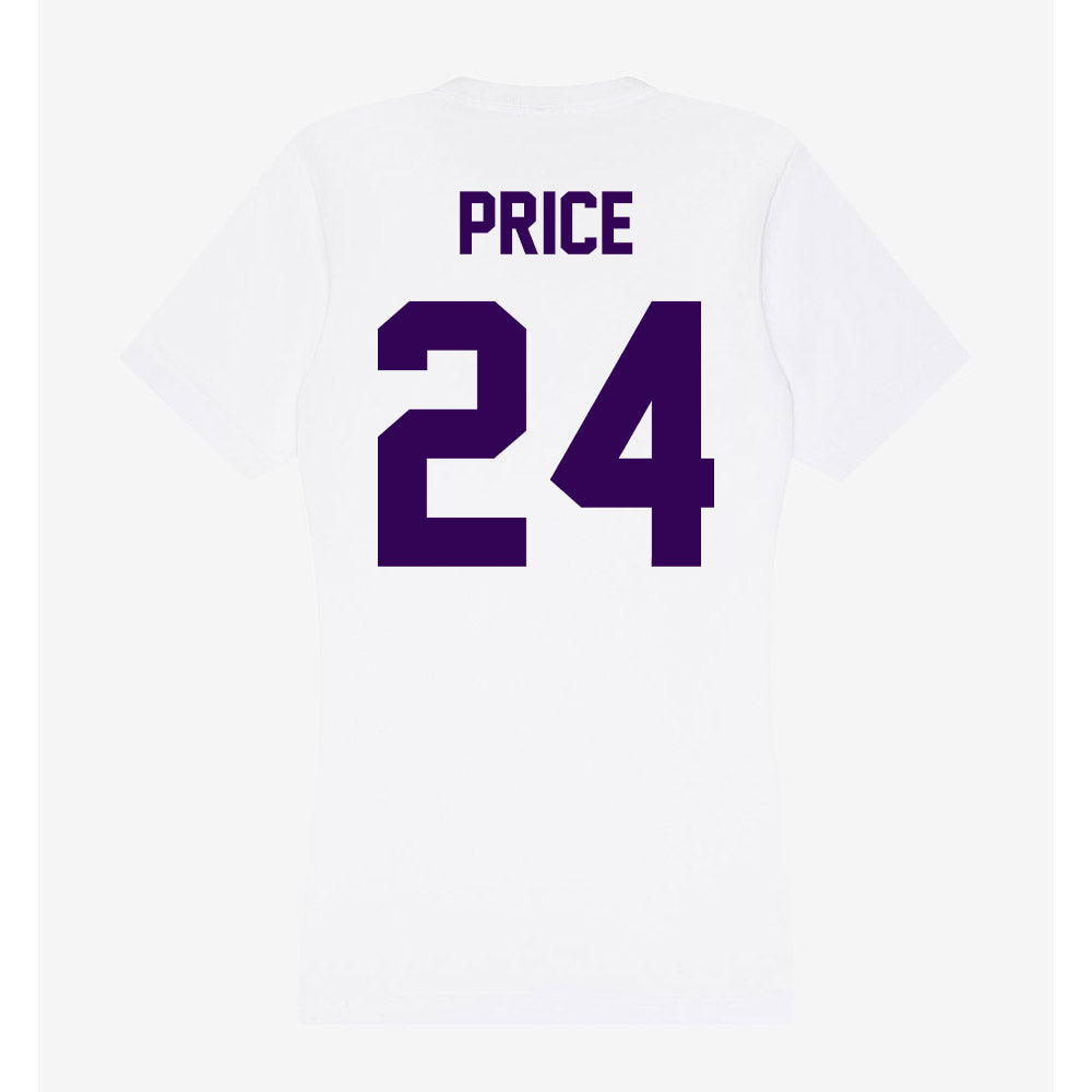 Kansas State - NCAA Football : JB Price - Women's V-Neck T-Shirt-1