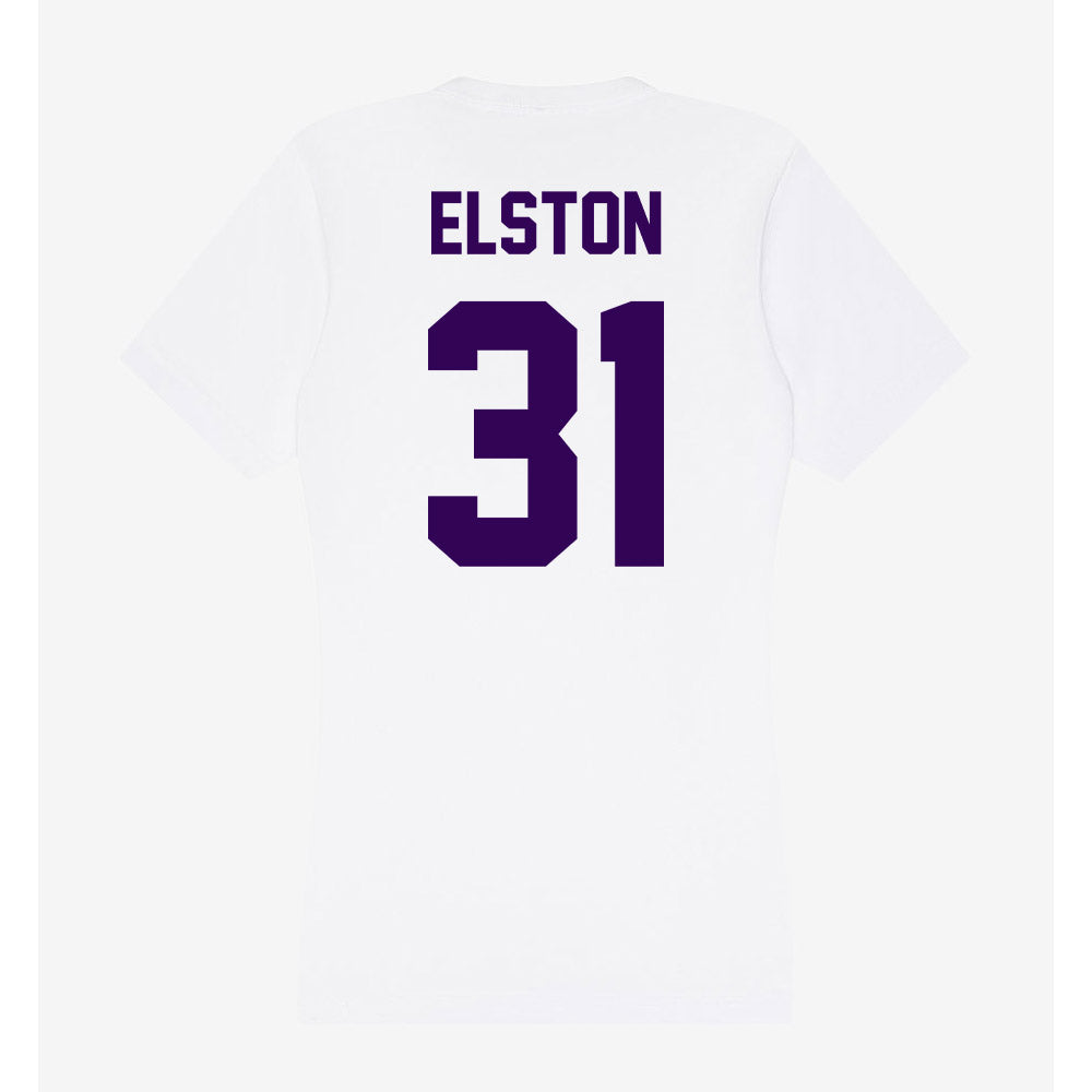 Kansas State - NCAA Football : Monterrio Elston - Women's V-Neck T-Shirt-1