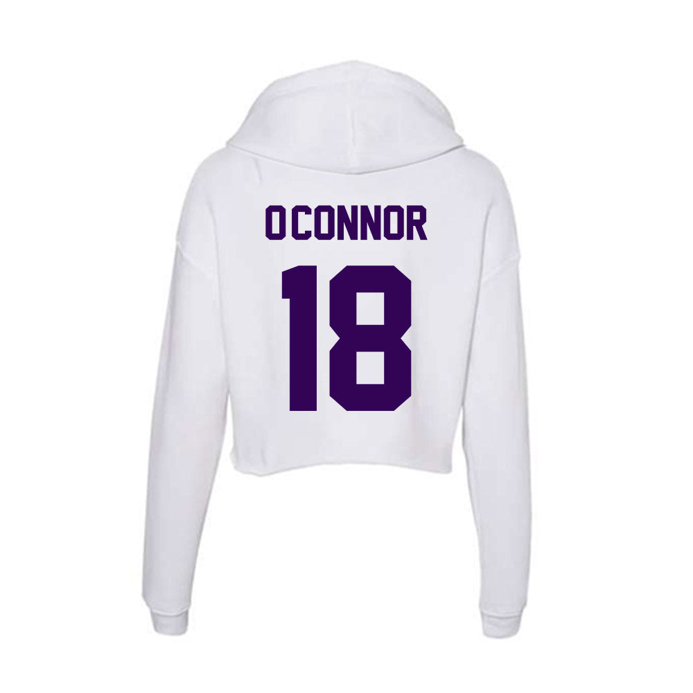 Kansas State - NCAA Baseball : Keegan O'Connor - Women's Crop Fleece Hoodie-1