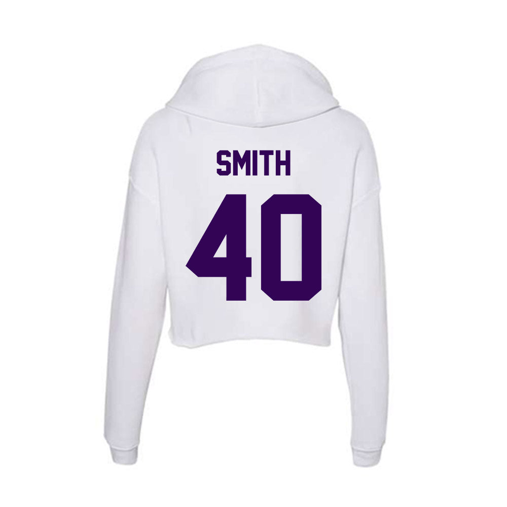Kansas State - NCAA Baseball : Miles Smith - Women's Crop Fleece Hoodie-1