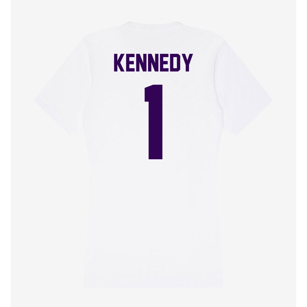 Kansas State - NCAA Baseball : Dee Kennedy - Women's V-Neck T-Shirt-1