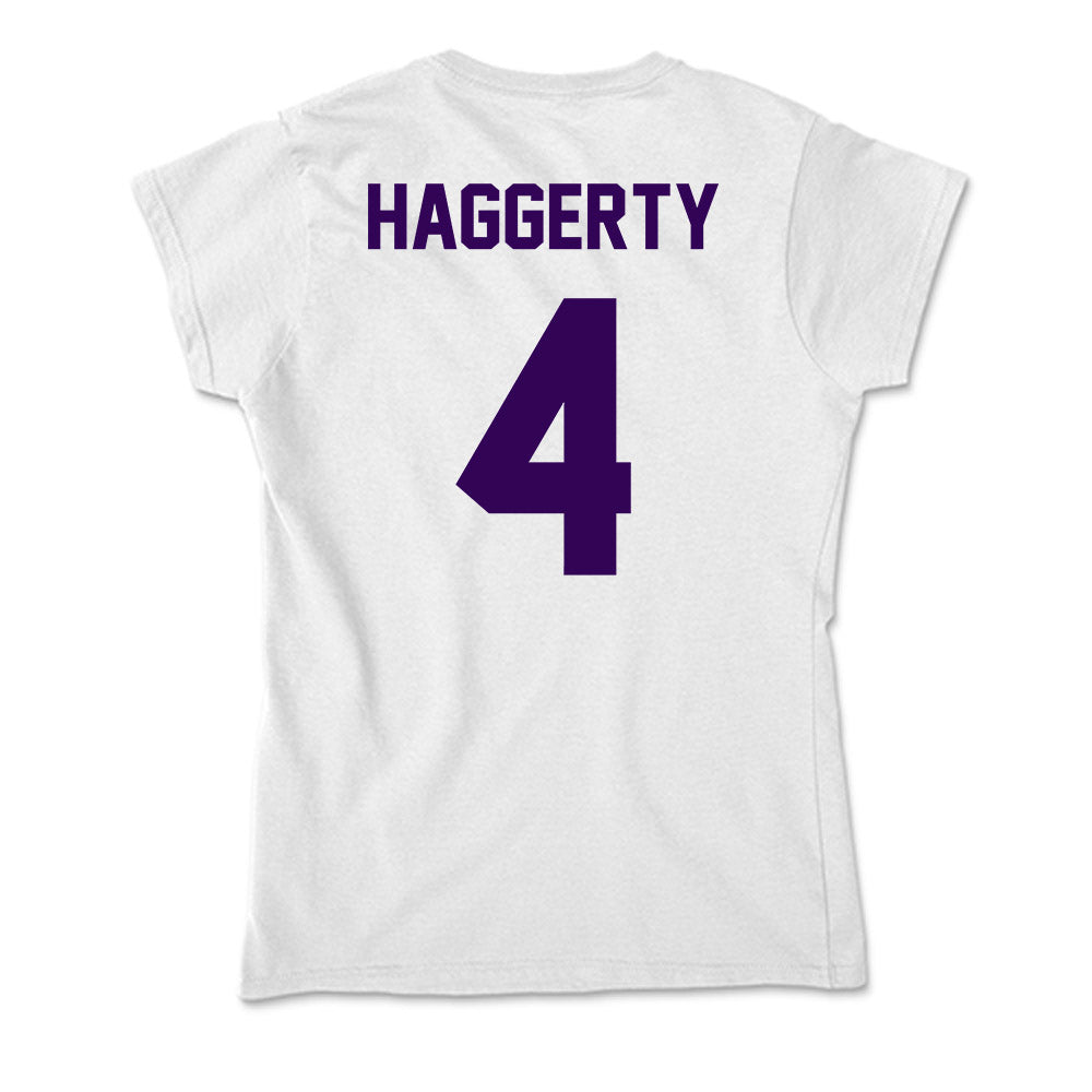 Kansas State - NCAA Men's Basketball : Pj Haggerty - Soft Style Women’s T-Shirt-1