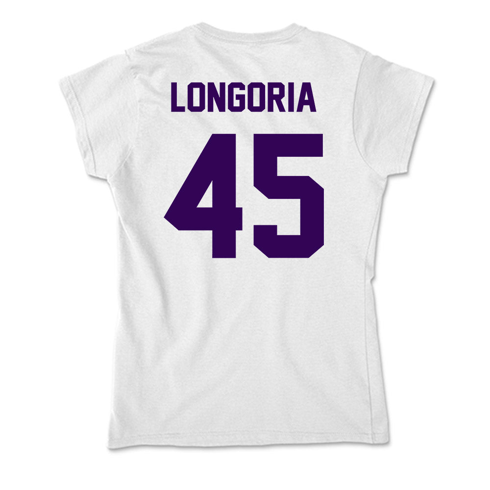 Kansas State - NCAA Baseball : Adan Longoria - Soft Style Women’s T-Shirt-1