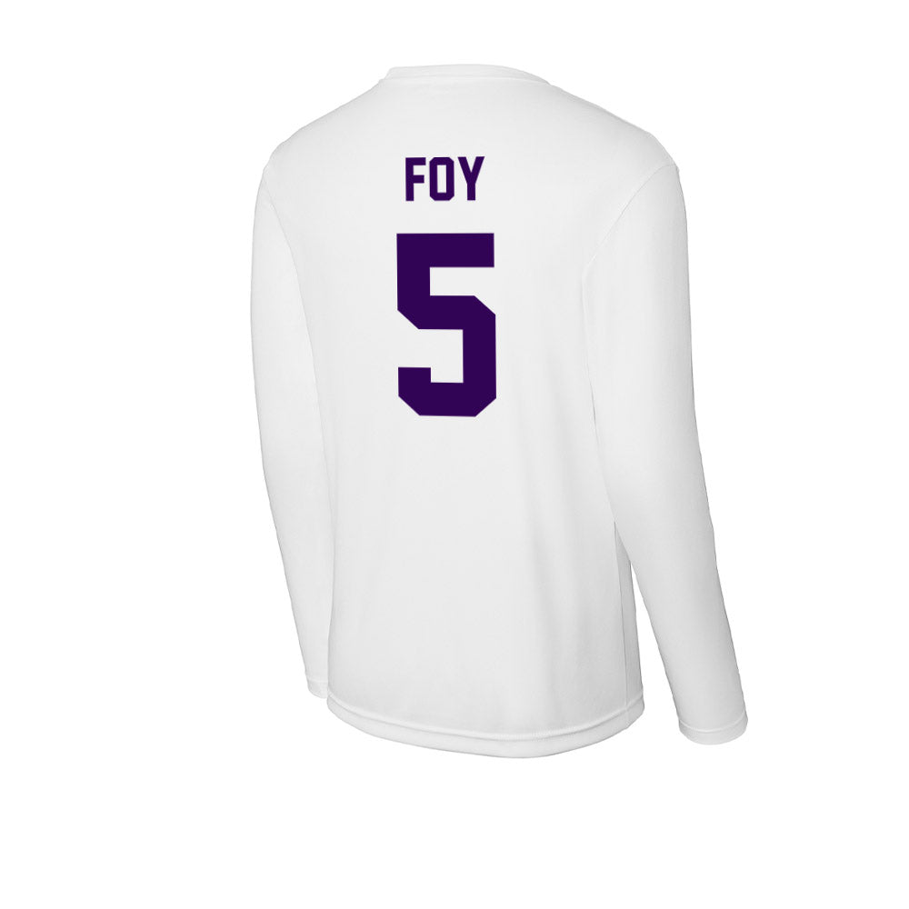 Kansas State - NCAA Women's Basketball : Aniya' Foy - Activewear Long Sleeve T-Shirt-1