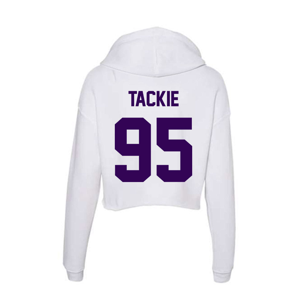 Kansas State - NCAA Football : Patrick Tackie - Women's Crop Fleece Hoodie-1