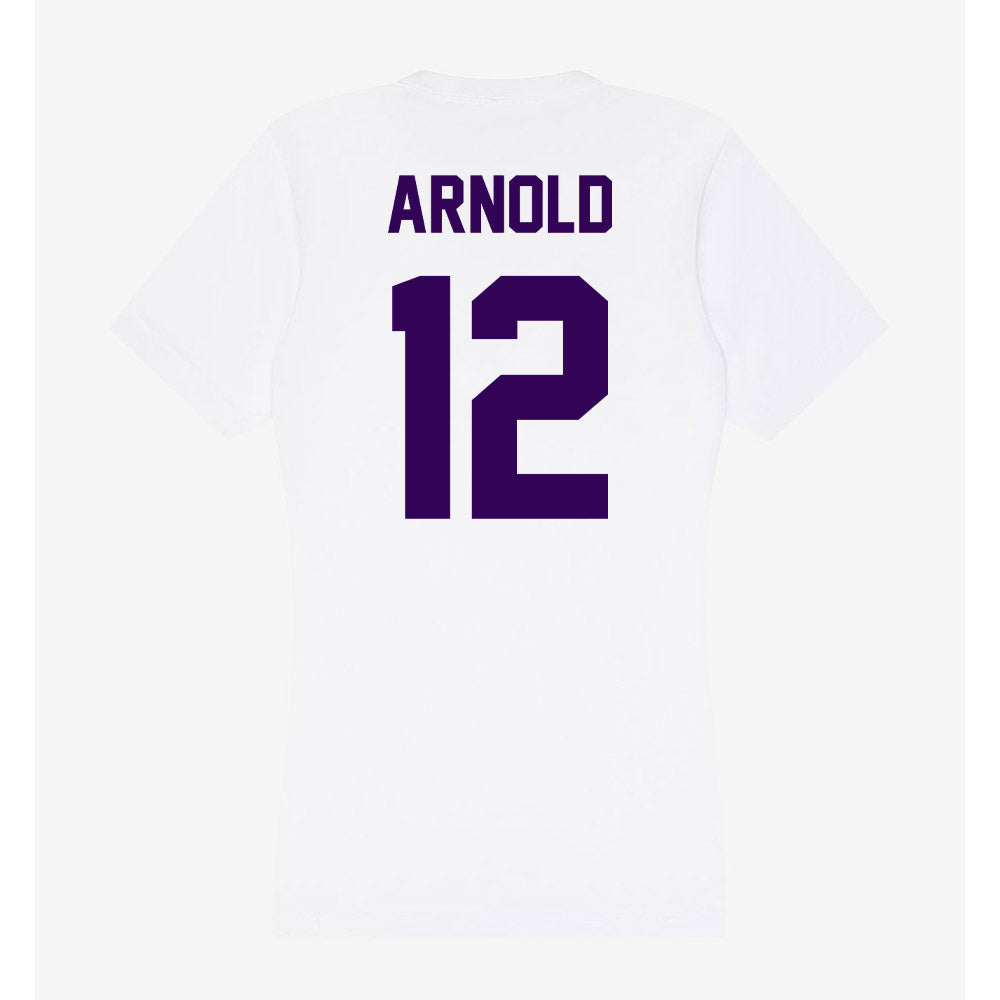 Kansas State - NCAA Baseball : Aaron Arnold - Women's V-Neck T-Shirt-1