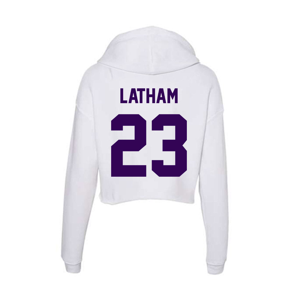 Kansas State - NCAA Women's Volleyball : Lauren Latham - Women's Crop Fleece Hoodie-1