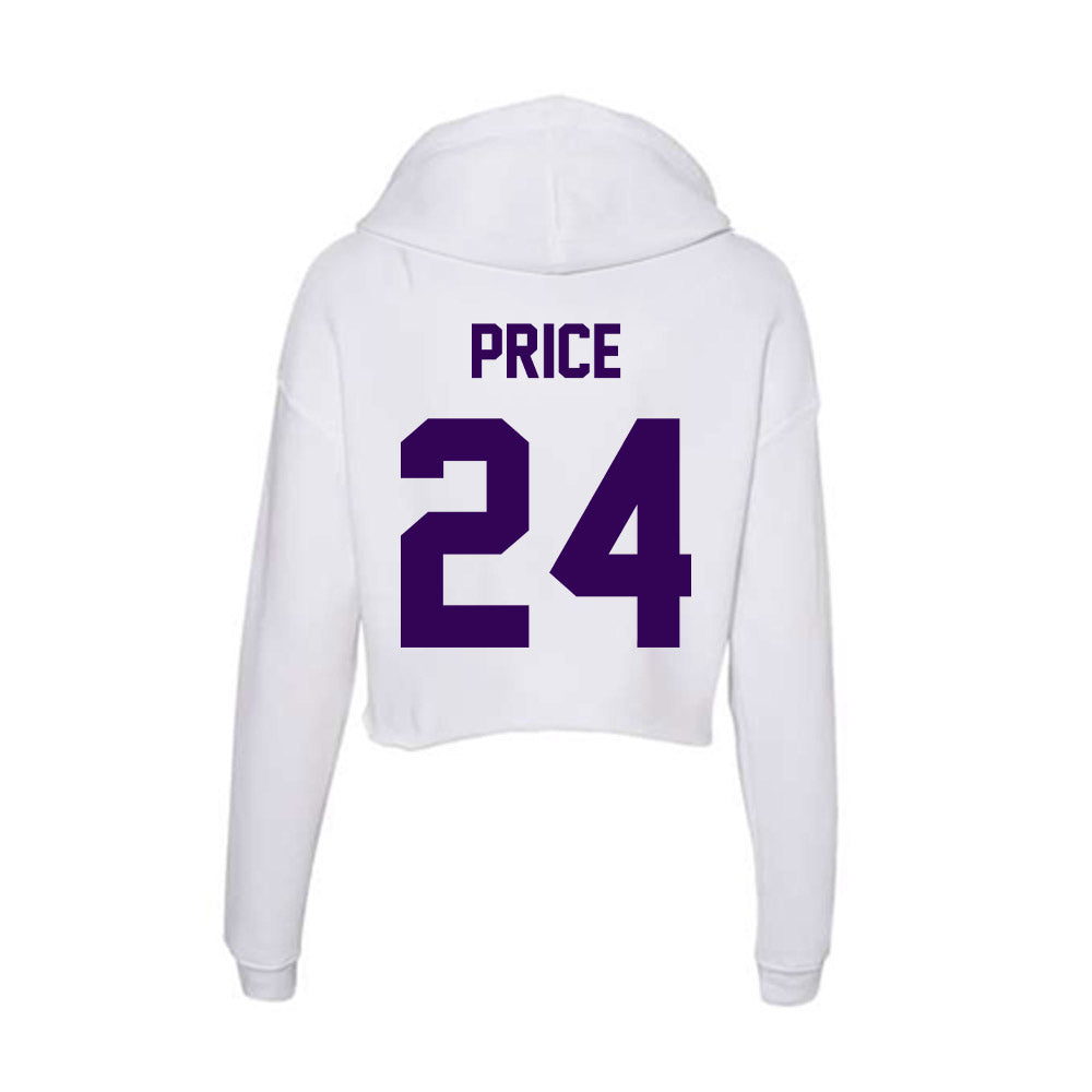 Kansas State - NCAA Football : JB Price - Women's Crop Fleece Hoodie-1