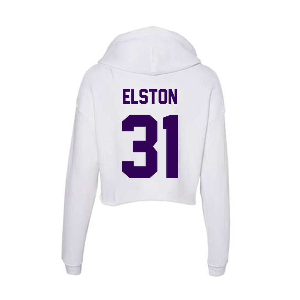 Kansas State - NCAA Football : Monterrio Elston - Women's Crop Fleece Hoodie-1