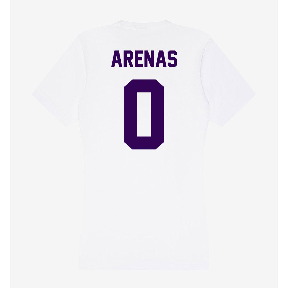 Kansas State - NCAA Women's Basketball : Izela Arenas - Women's V-Neck T-Shirt-1