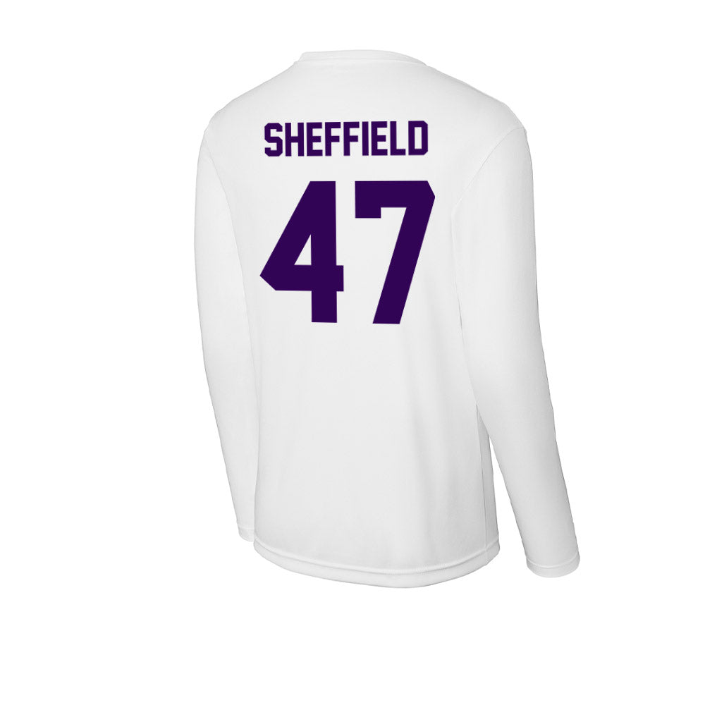 Kansas State - NCAA Baseball : Lincoln Sheffield - Activewear Long Sleeve T-Shirt-1