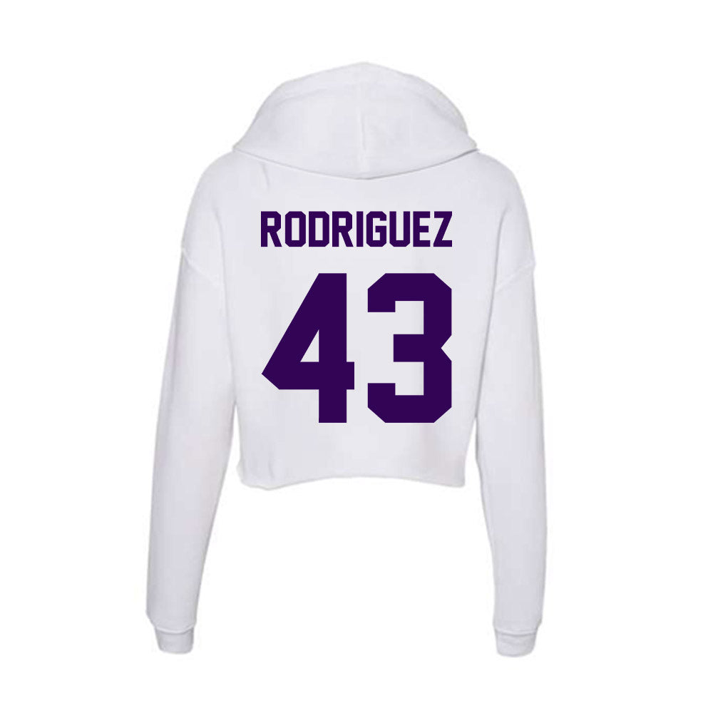 Kansas State - NCAA Football : Luis Rodriguez - Women's Crop Fleece Hoodie-1