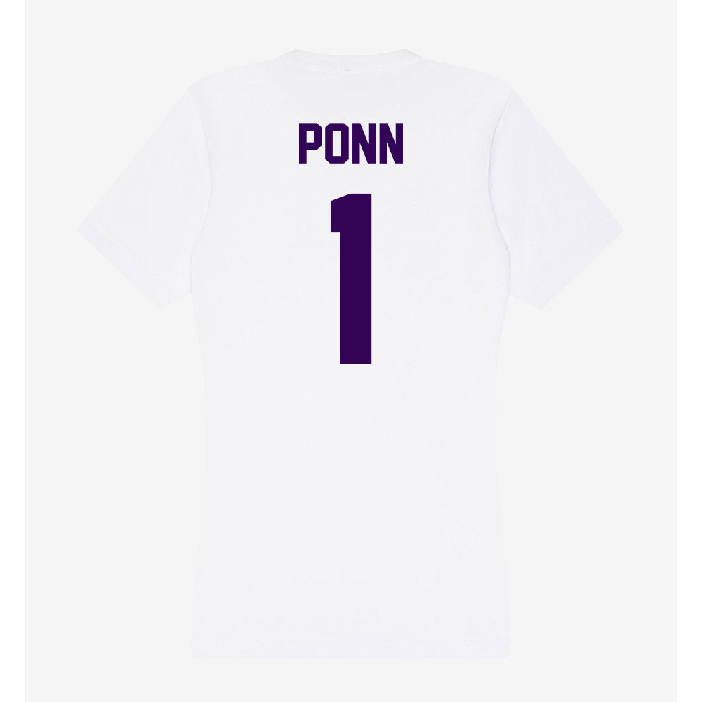 Kansas State - NCAA Women's Volleyball : Caleigh Ponn - Women's V-Neck T-Shirt-1