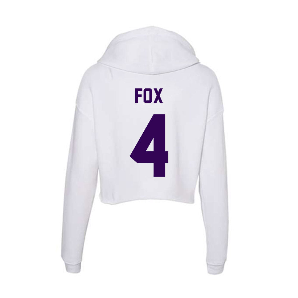 Kansas State - NCAA Women's Volleyball : Reagan Fox - Women's Crop Fleece Hoodie-1