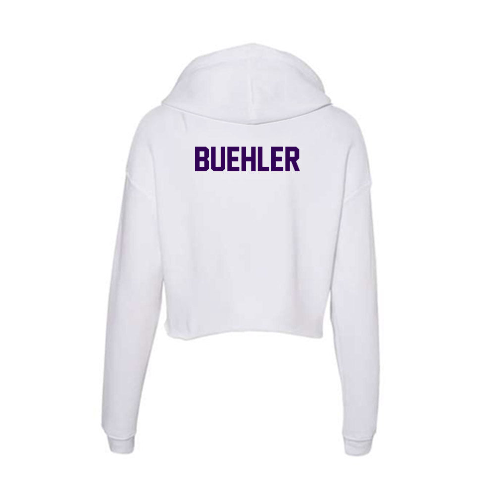 Kansas State - NCAA Men's Track & Field : Canyon Buehler - Women's Crop Fleece Hoodie-1